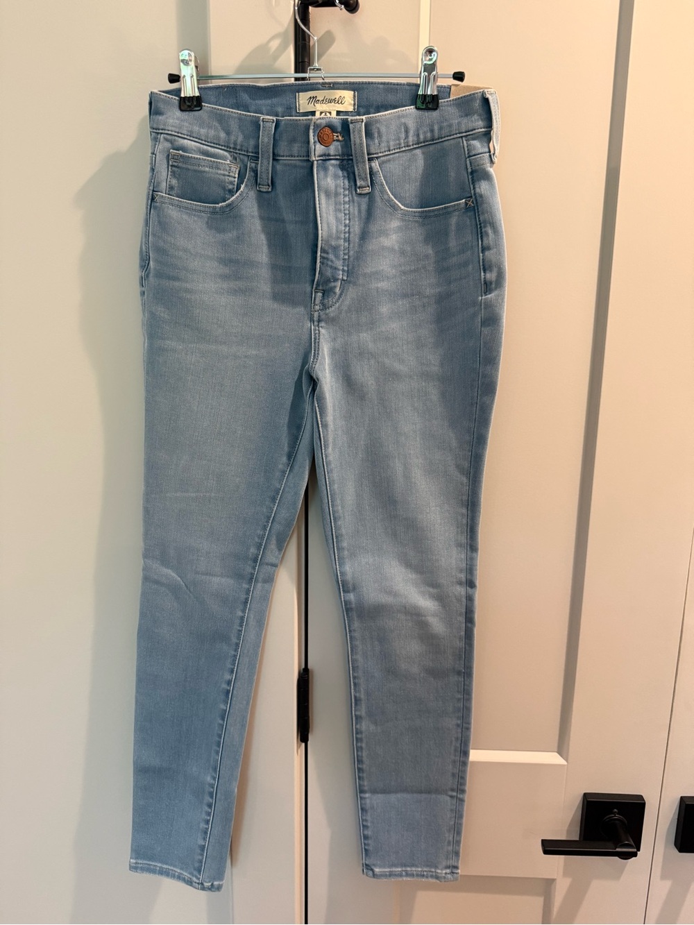 Madewell Roadtripper Jeggings Pale Blue Skinny Jeans